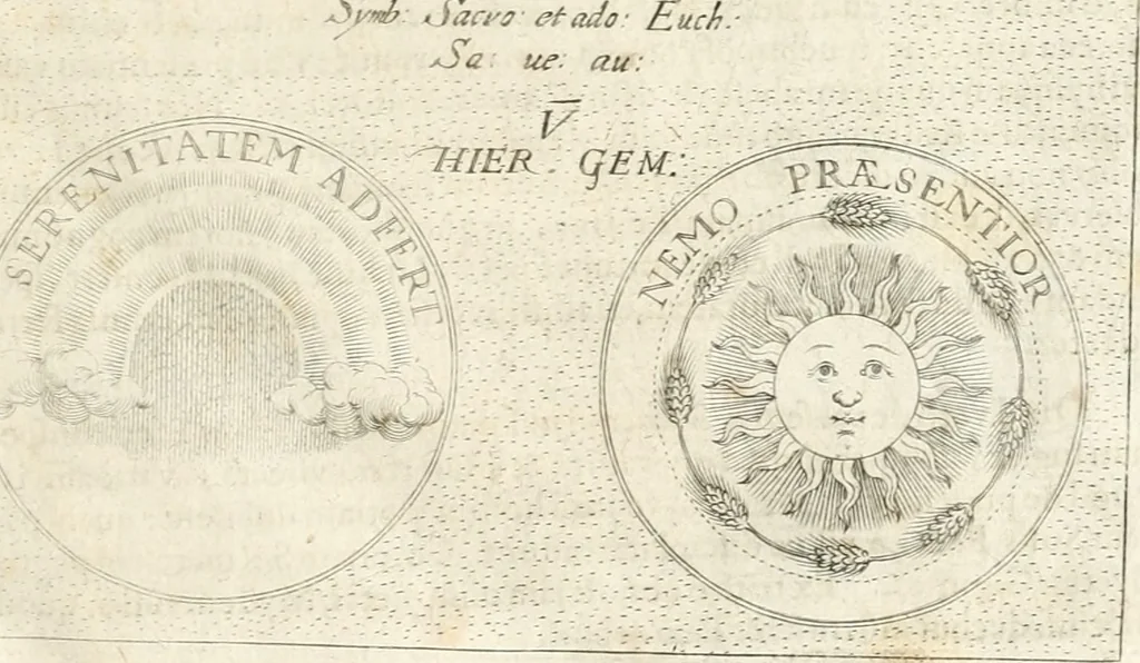 An illustration from Symbola diuina & humana pontificum, imperatorum, regum, 1652, leaf 12