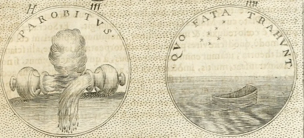 An illustration from Symbola diuina & humana pontificum, imperatorum, regum, 1652, leaf 136