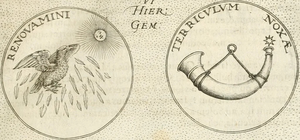 An illustration from Symbola diuina & humana pontificum, imperatorum, regum, 1652, leaf 14
