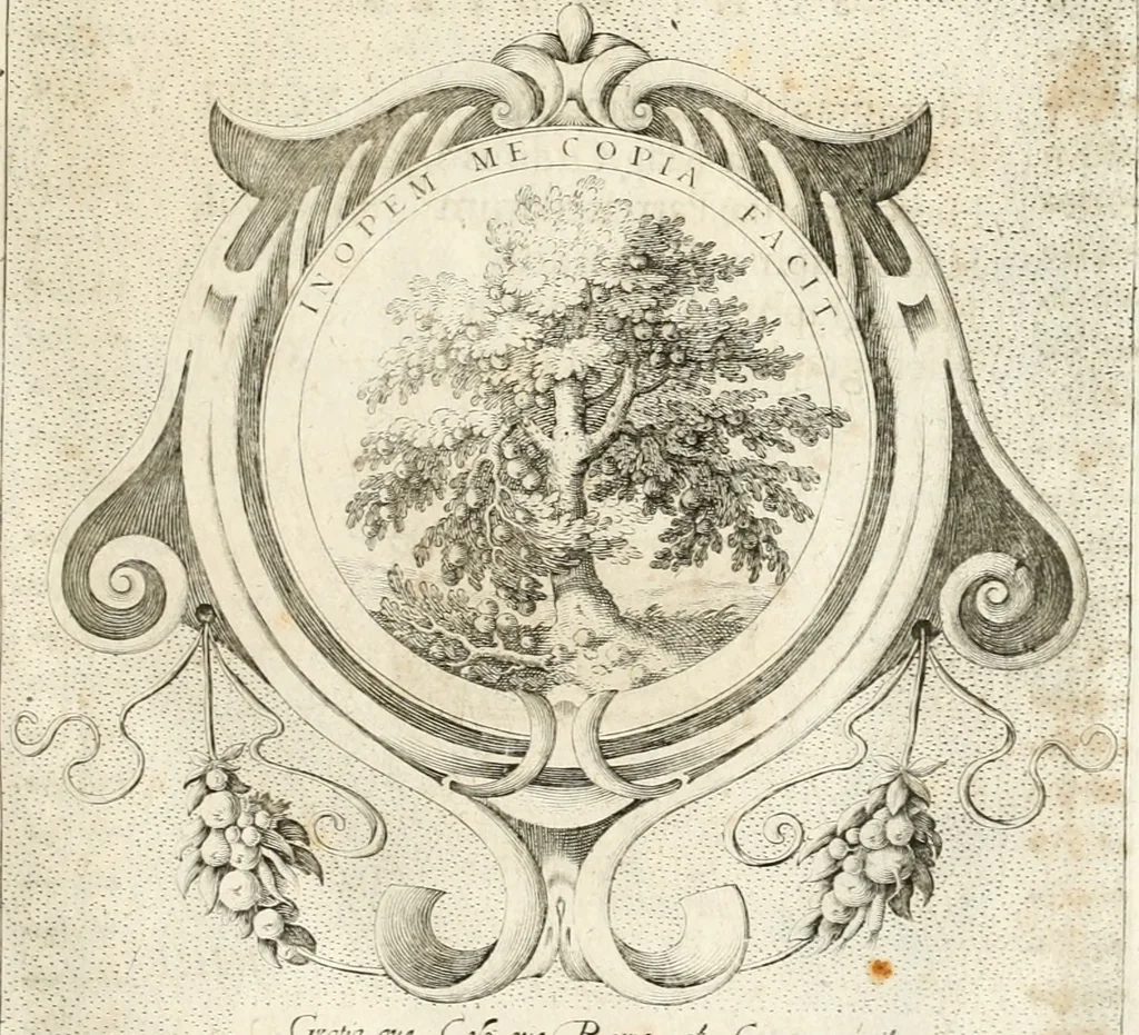 An illustration from Symbola diuina & humana pontificum, imperatorum, regum, 1652, leaf 154