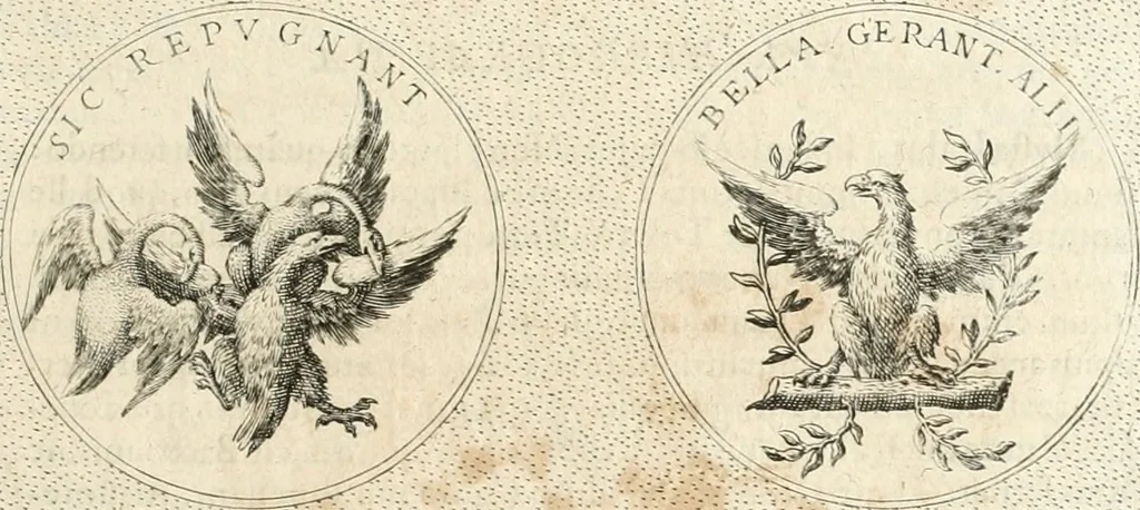An illustration from Symbola diuina & humana pontificum, imperatorum, regum, 1652, leaf 174