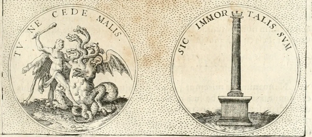 An illustration from Symbola diuina & humana pontificum, imperatorum, regum, 1652, leaf 174