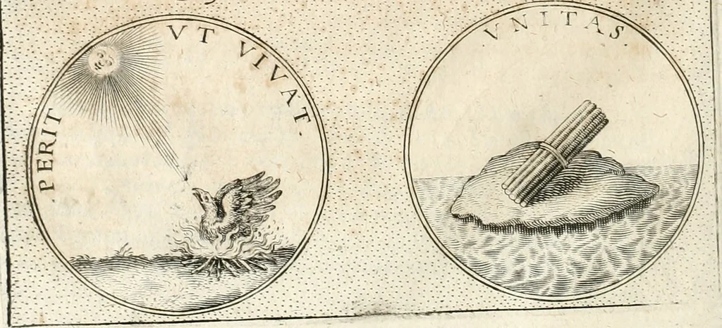 An illustration from Symbola diuina & humana pontificum, imperatorum, regum, 1652, leaf 183