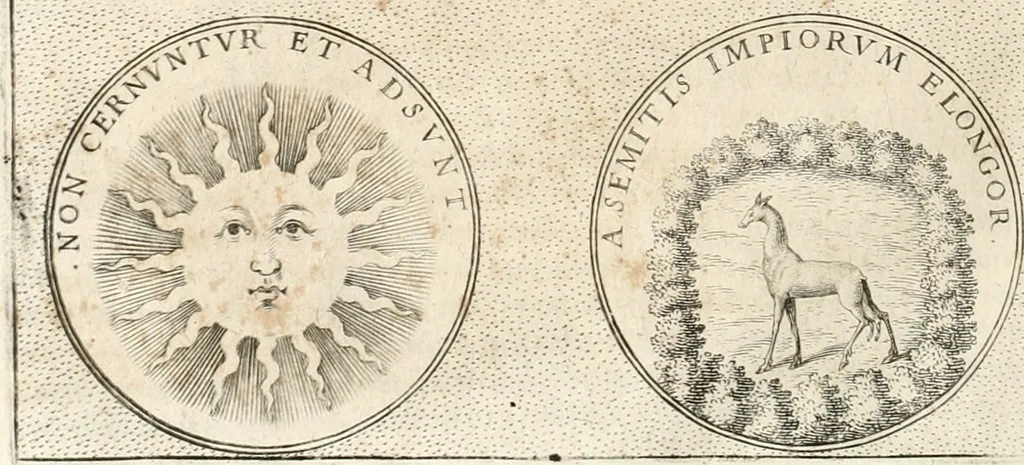 An illustration from Symbola diuina & humana pontificum, imperatorum, regum, 1652, leaf 209