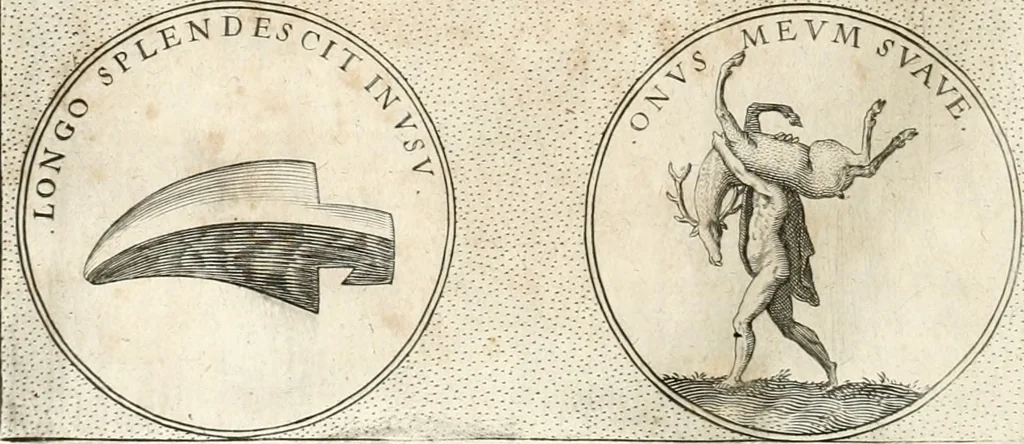 An illustration from Symbola diuina & humana pontificum, imperatorum, regum, 1652, leaf 215
