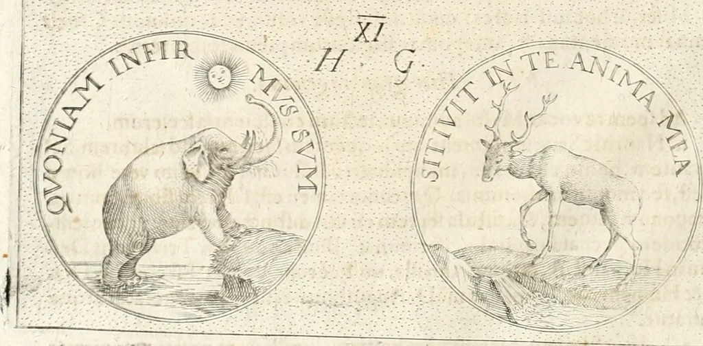 An illustration from Symbola diuina & humana pontificum, imperatorum, regum, 1652, leaf 23