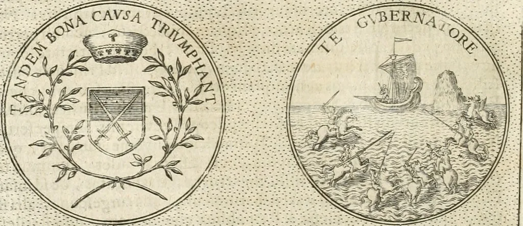 An illustration from Symbola diuina & humana pontificum, imperatorum, regum, 1652, leaf 243