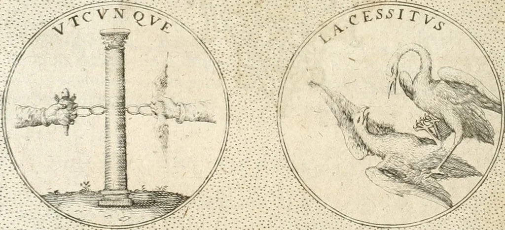 An illustration from Symbola diuina & humana pontificum, imperatorum, regum, 1652, leaf 265