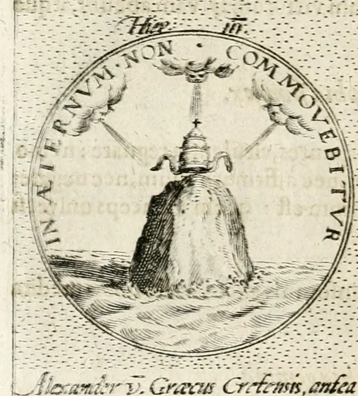 An illustration from Symbola diuina & humana pontificum, imperatorum, regum, 1652, leaf 27