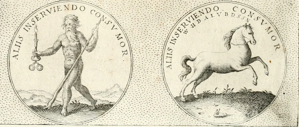 An illustration from Symbola diuina & humana pontificum, imperatorum, regum, 1652, leaf 295