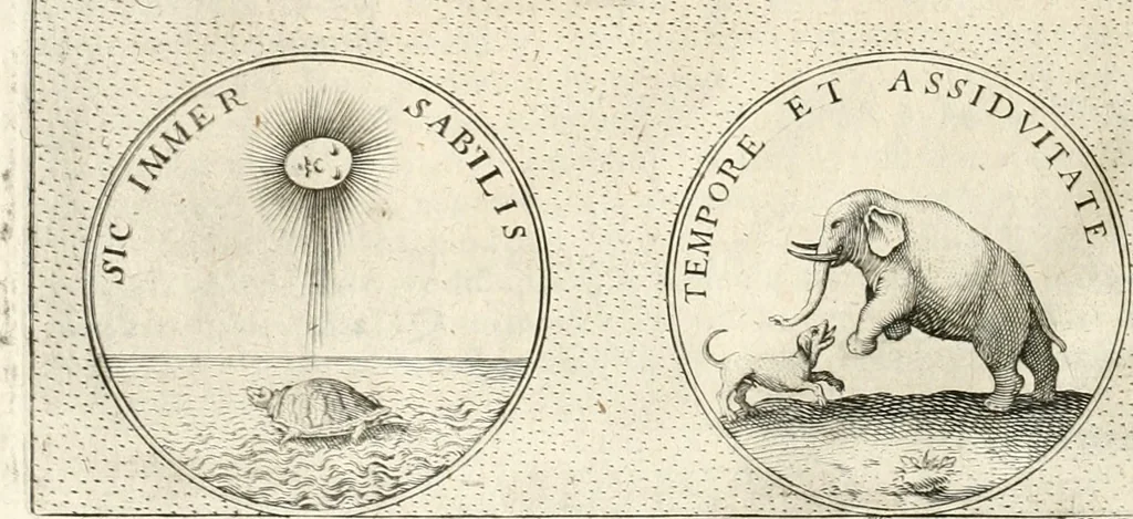 An illustration from Symbola diuina & humana pontificum, imperatorum, regum, 1652, leaf 327