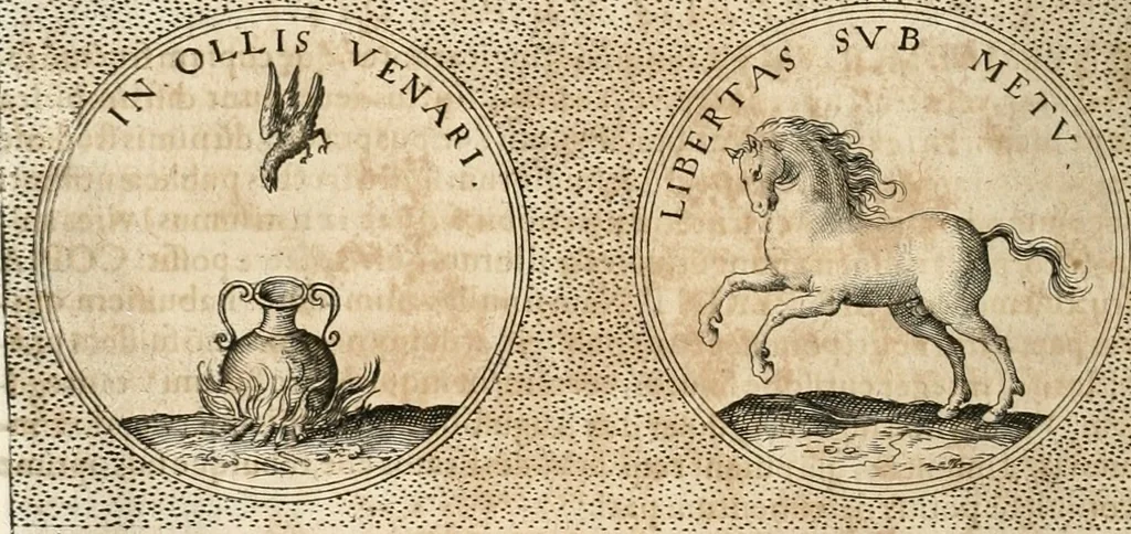 An illustration from Symbola diuina & humana pontificum, imperatorum, regum, 1652, leaf 353