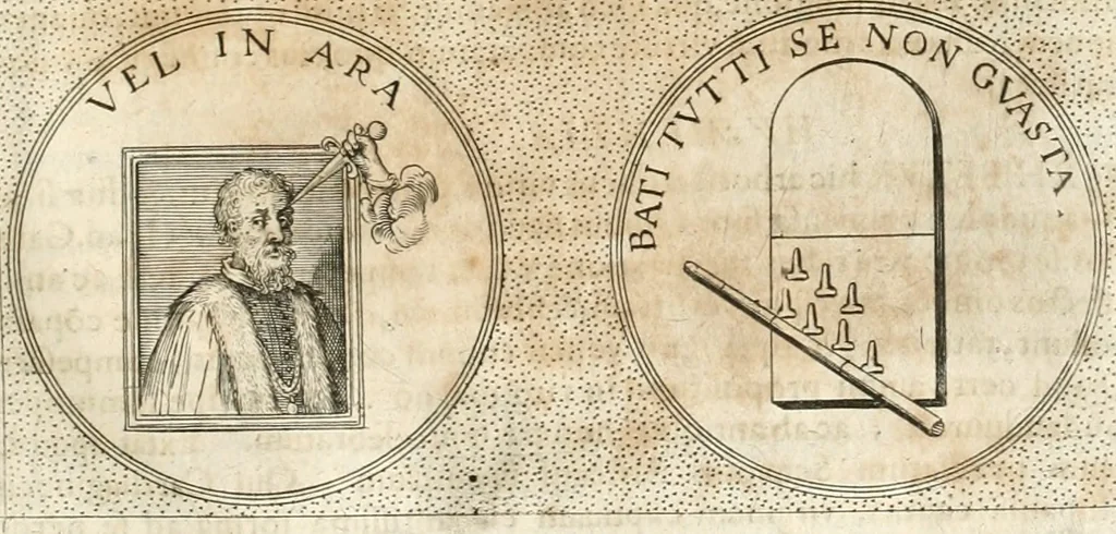 An illustration from Symbola diuina & humana pontificum, imperatorum, regum, 1652, leaf 360