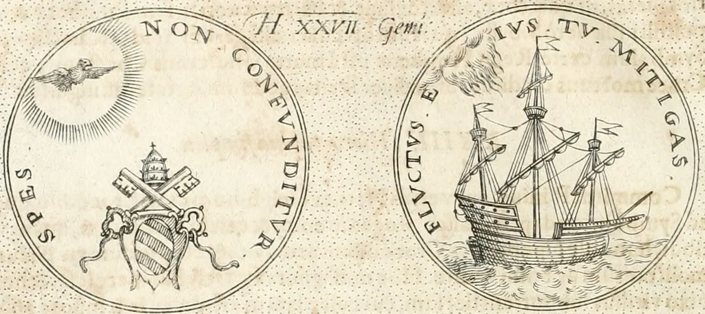 An illustration from Symbola diuina & humana pontificum, imperatorum, regum, 1652, leaf 37