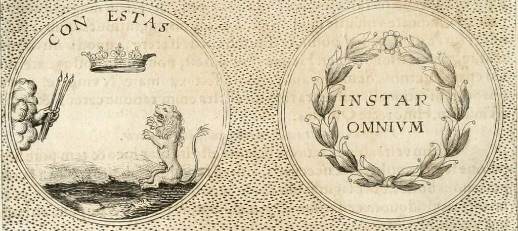 An illustration from Symbola diuina & humana pontificum, imperatorum, regum, 1652, leaf 373
