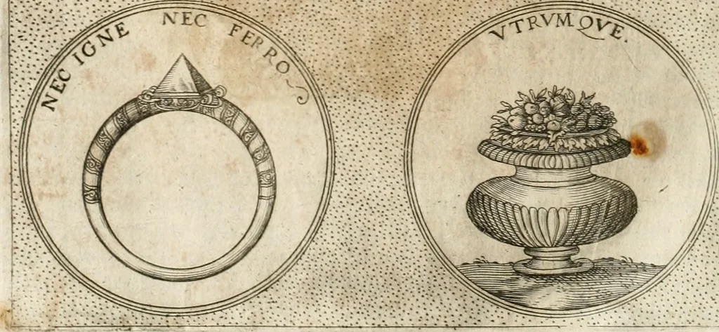 An illustration from Symbola diuina & humana pontificum, imperatorum, regum, 1652, leaf 389