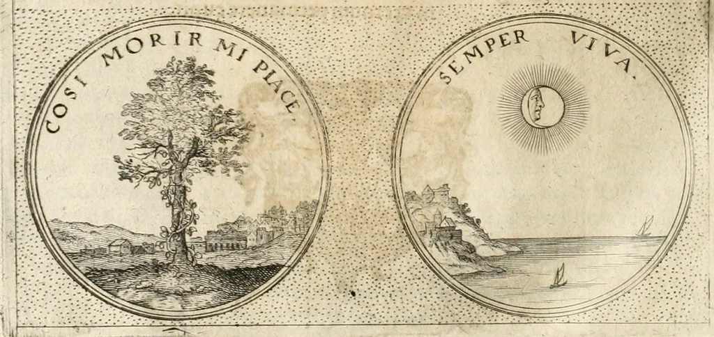 An illustration from Symbola diuina & humana pontificum, imperatorum, regum, 1652, leaf 407