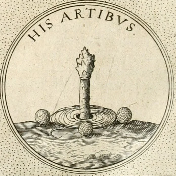 An illustration from Symbola diuina & humana pontificum, imperatorum, regum, 1652, leaf 411