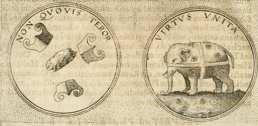An illustration from Symbola diuina & humana pontificum, imperatorum, regum, 1652, leaf 417
