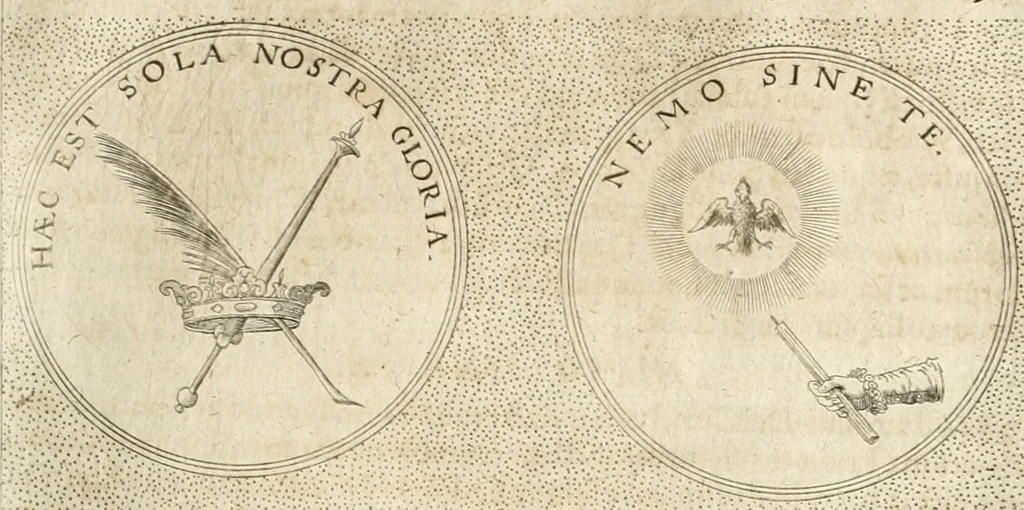 An illustration from Symbola diuina & humana pontificum, imperatorum, regum, 1652, leaf 428