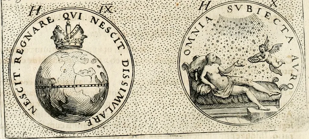 An illustration from Symbola diuina & humana pontificum, imperatorum, regum, 1652, leaf 43