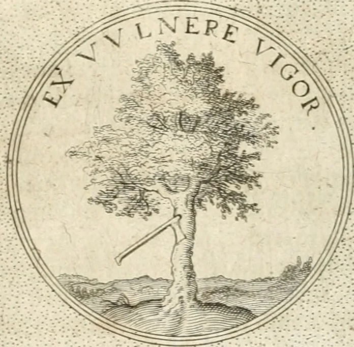 An illustration from Symbola diuina & humana pontificum, imperatorum, regum, 1652, leaf 458