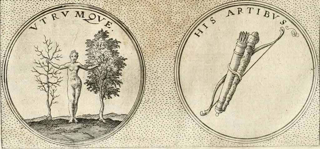 An illustration from Symbola diuina & humana pontificum, imperatorum, regum, 1652, leaf 487