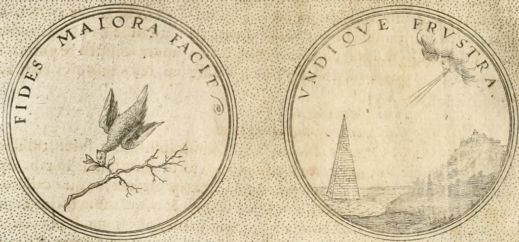 An illustration from Symbola diuina & humana pontificum, imperatorum, regum, 1652, leaf 491