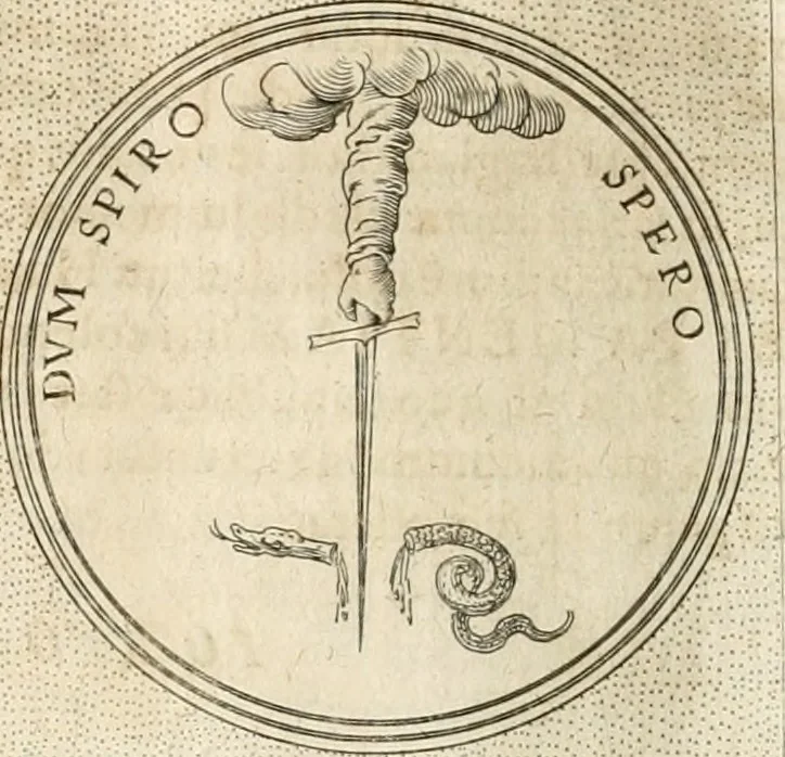 An illustration from Symbola diuina & humana pontificum, imperatorum, regum, 1652, leaf 495