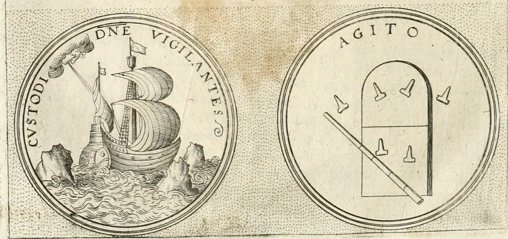 An illustration from Symbola diuina & humana pontificum, imperatorum, regum, 1652, leaf 495