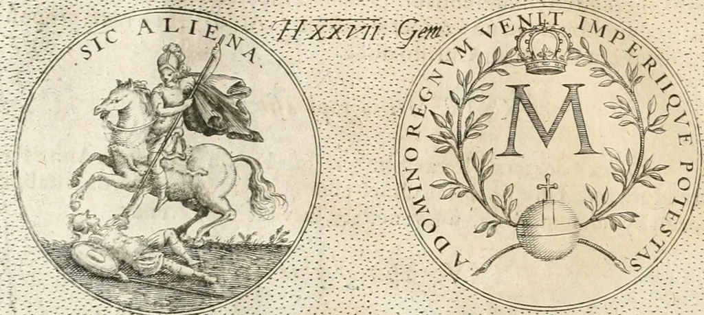 An illustration from Symbola diuina & humana pontificum, imperatorum, regum, 1652, leaf 53