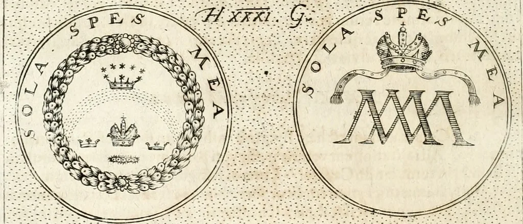An illustration from Symbola diuina & humana pontificum, imperatorum, regum, 1652, leaf 55