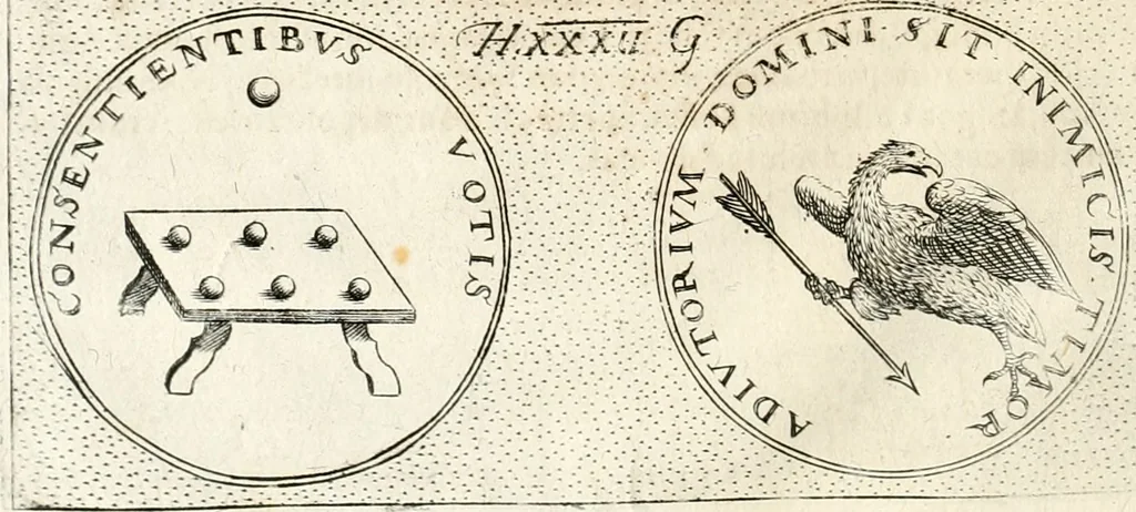 An illustration from Symbola diuina & humana pontificum, imperatorum, regum, 1652, leaf 55