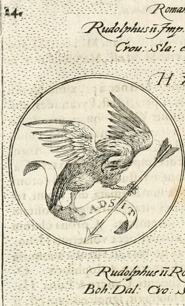 An illustration from Symbola diuina & humana pontificum, imperatorum, regum, 1652, leaf 57