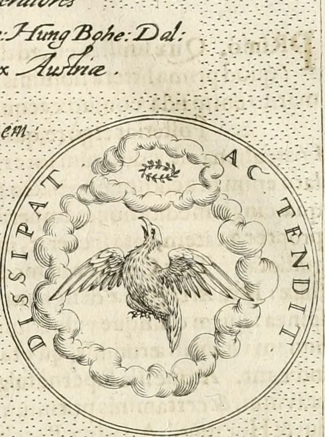 An illustration from Symbola diuina & humana pontificum, imperatorum, regum, 1652, leaf 57
