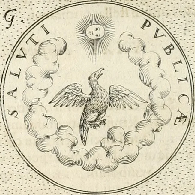 An illustration from Symbola diuina & humana pontificum, imperatorum, regum, 1652, leaf 57