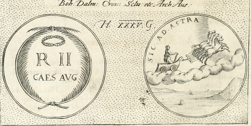 An illustration from Symbola diuina & humana pontificum, imperatorum, regum, 1652, leaf 57