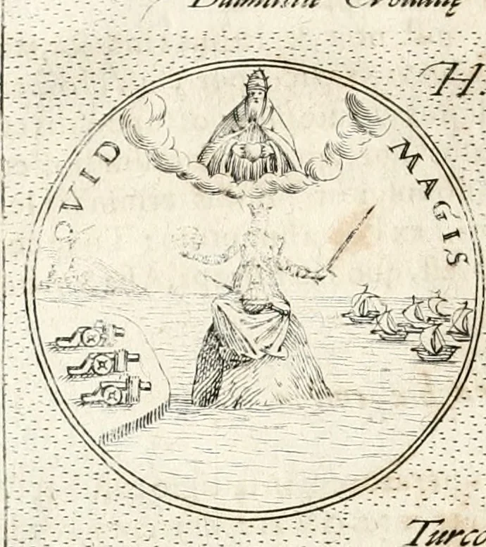 An illustration from Symbola diuina & humana pontificum, imperatorum, regum, 1652, leaf 61