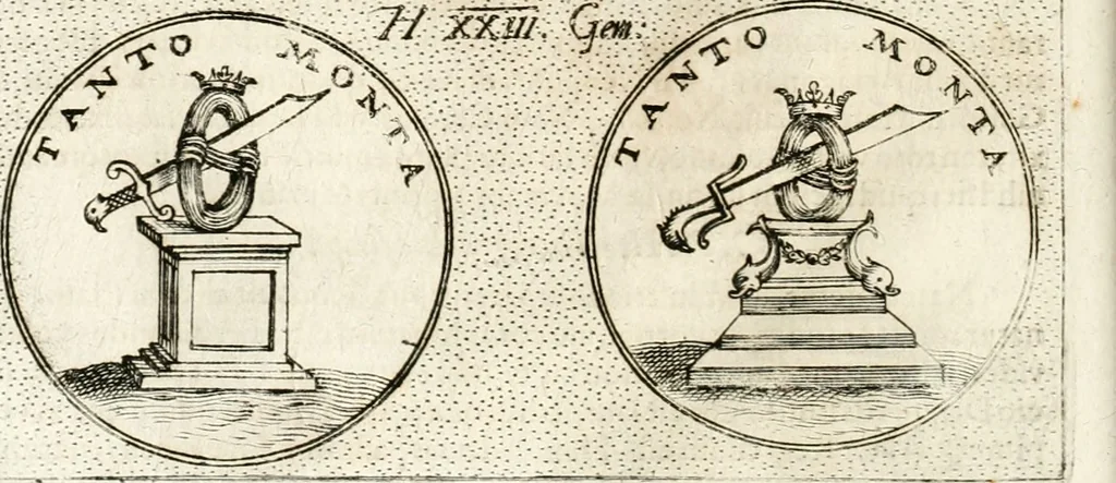 An illustration from Symbola diuina & humana pontificum, imperatorum, regum, 1652, leaf 69