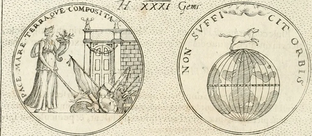 An illustration from Symbola diuina & humana pontificum, imperatorum, regum, 1652, leaf 73