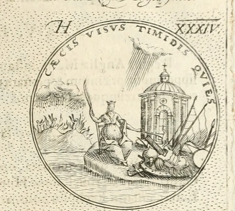 An illustration from Symbola diuina & humana pontificum, imperatorum, regum, 1652, leaf 76