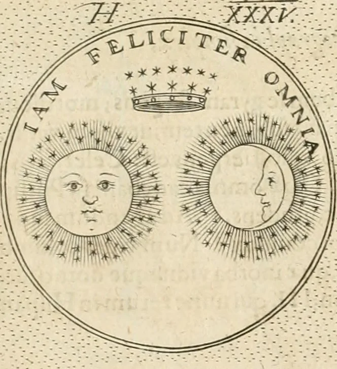 An illustration from Symbola diuina & humana pontificum, imperatorum, regum, 1652, leaf 76