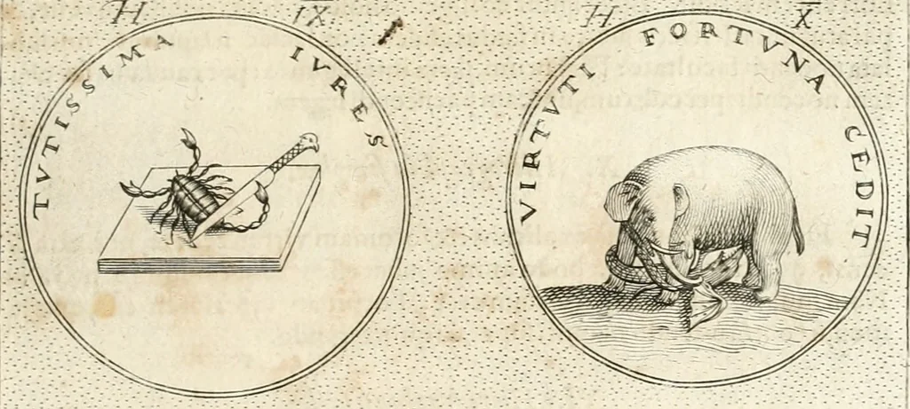 An illustration from Symbola diuina & humana pontificum, imperatorum, regum, 1652, leaf 80