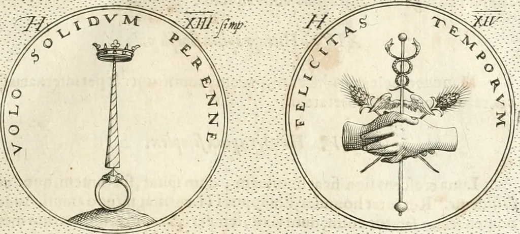 An illustration from Symbola diuina & humana pontificum, imperatorum, regum, 1652, leaf 82
