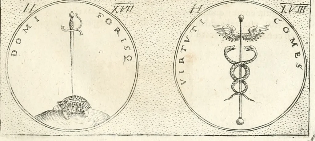 An illustration from Symbola diuina & humana pontificum, imperatorum, regum, 1652, leaf 82