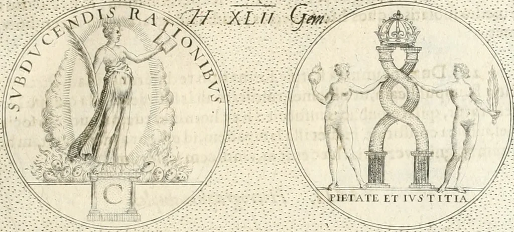 An illustration from Symbola diuina & humana pontificum, imperatorum, regum, 1652, leaf 94
