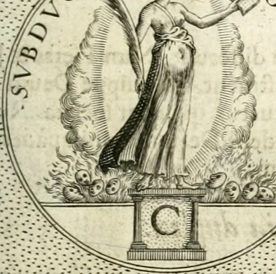 An illustration from Symbola diuina & humana pontificum, imperatorum, regum, 1601, leaf 100