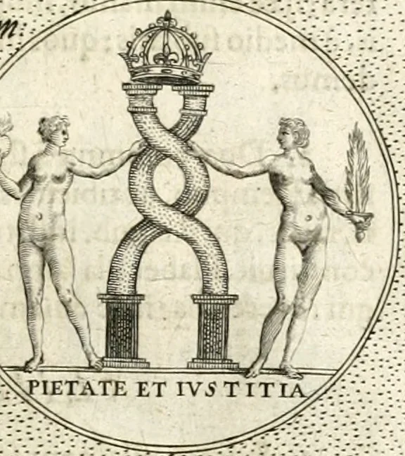 An illustration from Symbola diuina & humana pontificum, imperatorum, regum, 1601, leaf 100