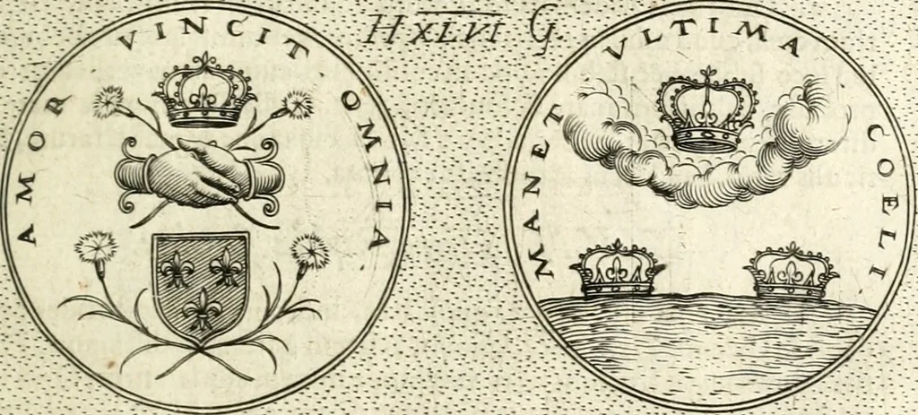 An illustration from Symbola diuina & humana pontificum, imperatorum, regum, 1601, leaf 102