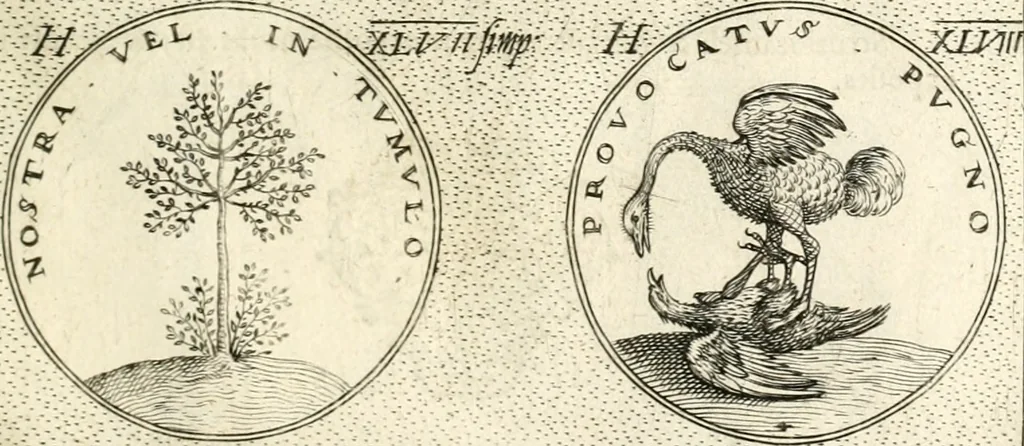 An illustration from Symbola diuina & humana pontificum, imperatorum, regum, 1601, leaf 102